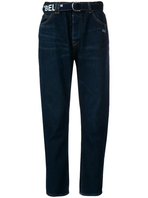 Off-White belted jeans