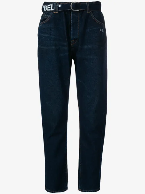 Off-White belted jeans