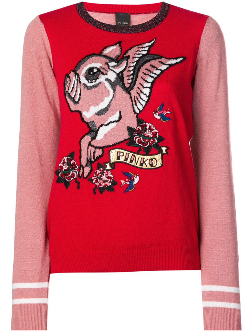 фото Pinko трикотажный свитер Flying Pig