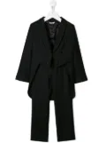 Dolce & Gabbana Kids single-breasted stretch-wool suit - Black