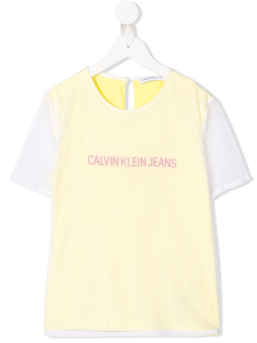 фото Calvin klein kids футболка с контрастными рукавами