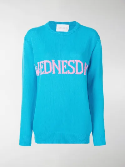 Alberta Ferretti Wednesday sweater blue 