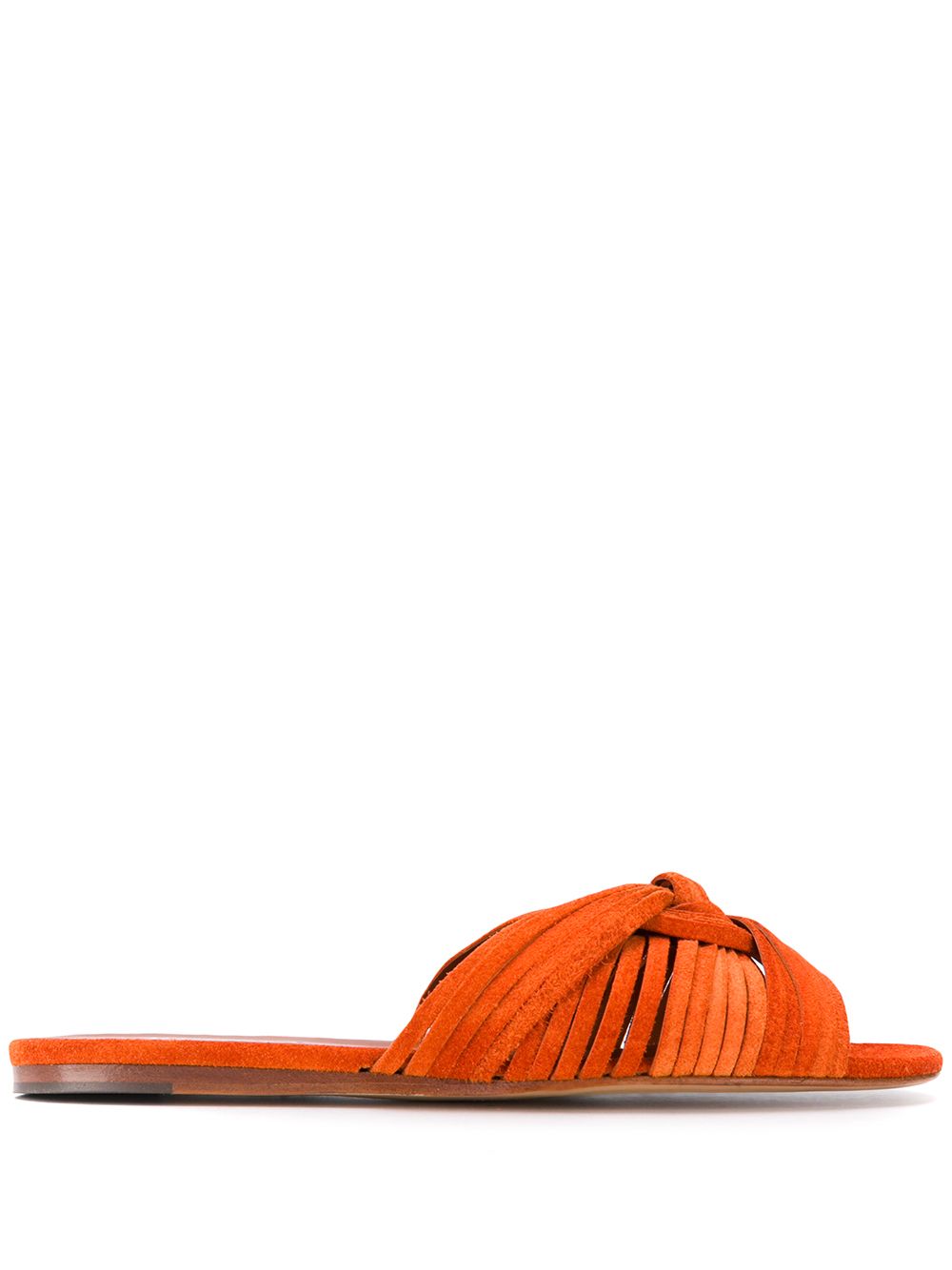 MICHEL VIVIEN MICHEL VIVIEN STRAPPY FLAT SLIDES - ORANGE