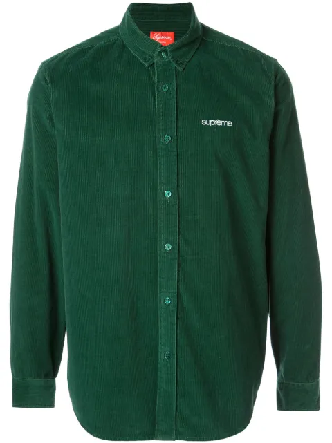 SUPREME CORDUROY BUTTON UP SHIRT
