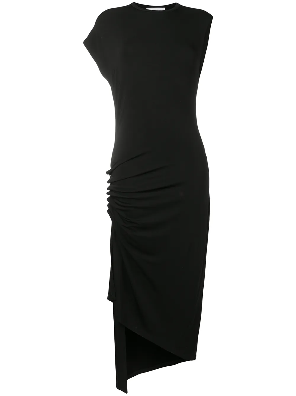 Paco Rabanne Dresses PACO RABANNE DRAPED ASYMMETRIC DRESS - BLACK