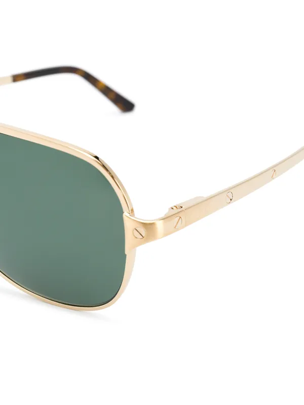 Cartier Eyewear Santos De Cartier サングラス | ゴールド