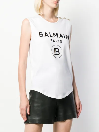 logo print vest top | Balmain | Eraldo.com