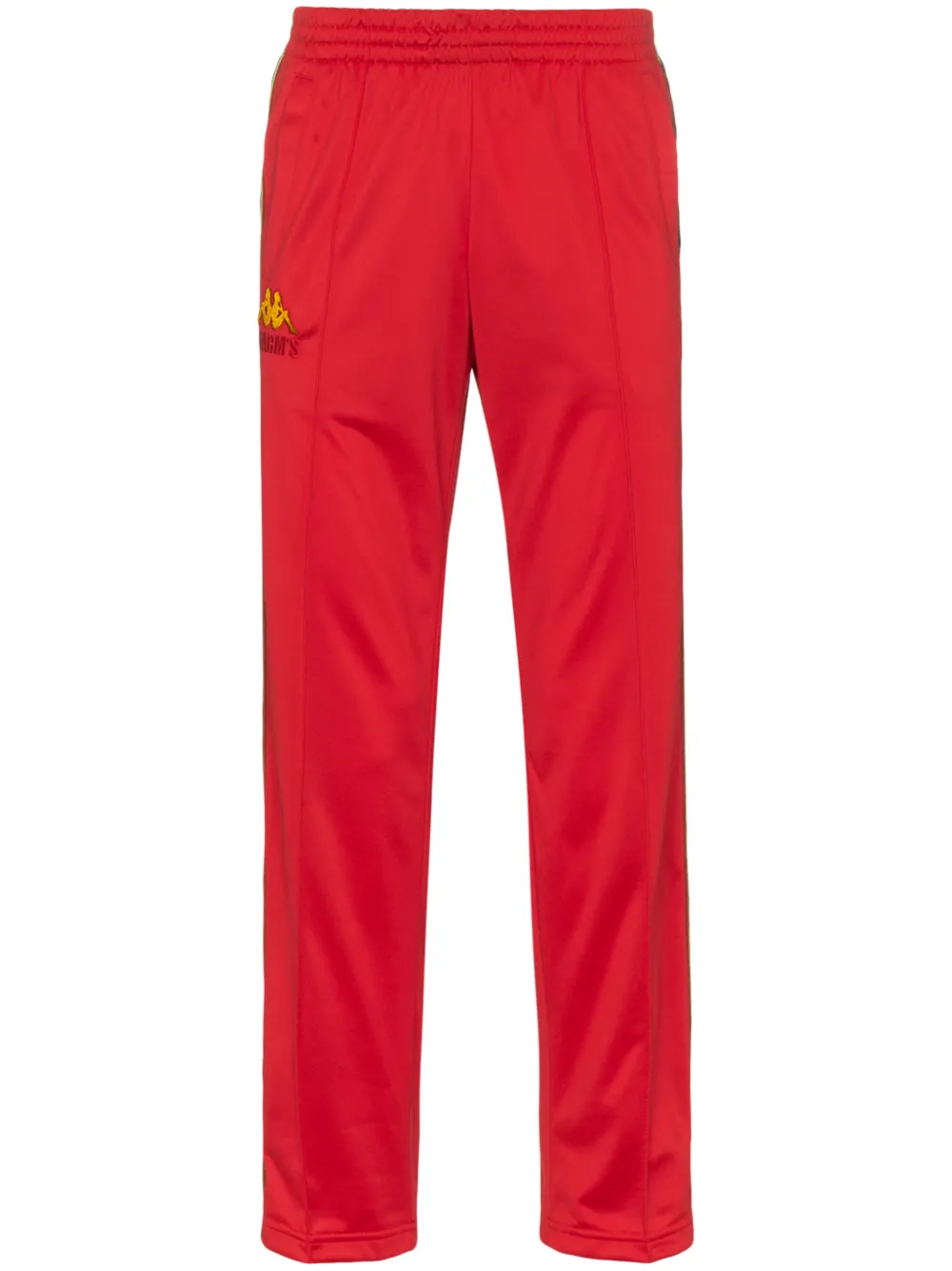 Charm's Pants CHARM'S FLAME LOGO STRIPE TRACK PANTS - RED