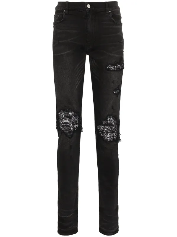 amiri jeans with bandana