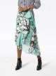 Silvia Tcherassi Aretha mixed print asymmetric skirt