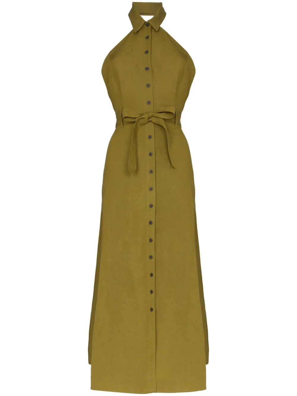 Mara Hoffman Rosemary Collared Sleeveless Belted Maxi Dress - Farfetch