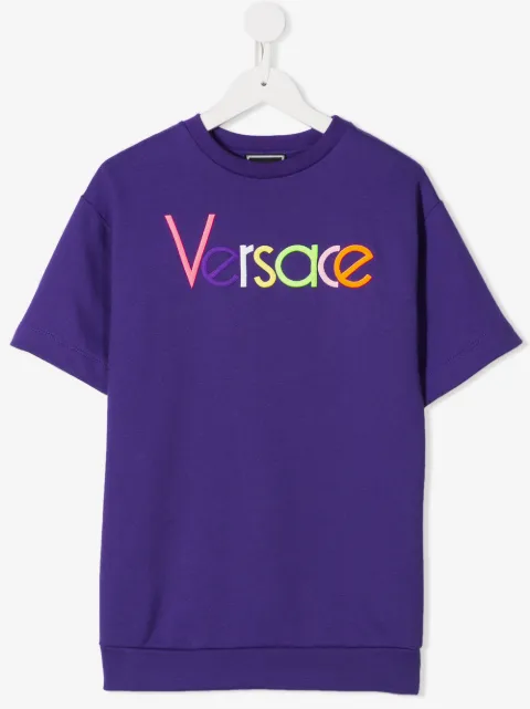 Versace Kids playera con parche del logo