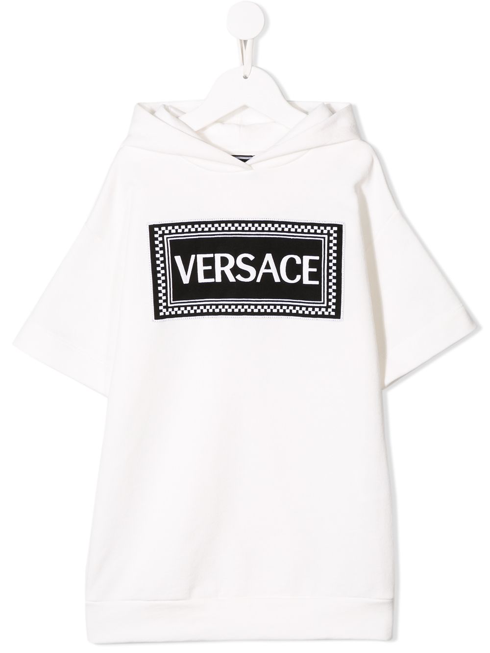 фото Young versace платье с капюшоном и нашивкой логотипа