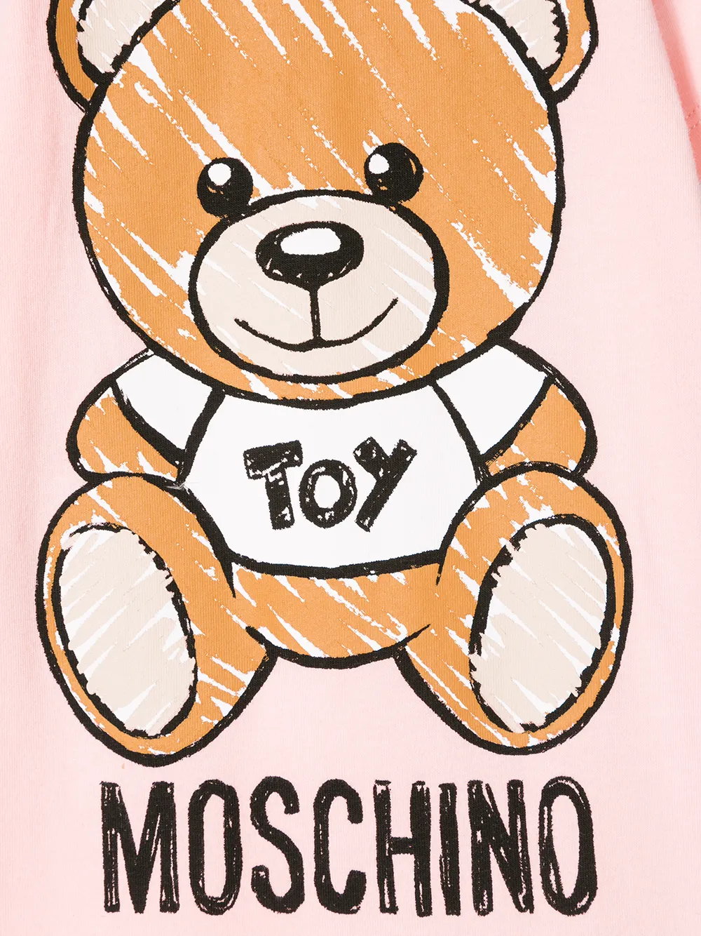 фото Moschino kids короткий комбинезон с принтом медведя