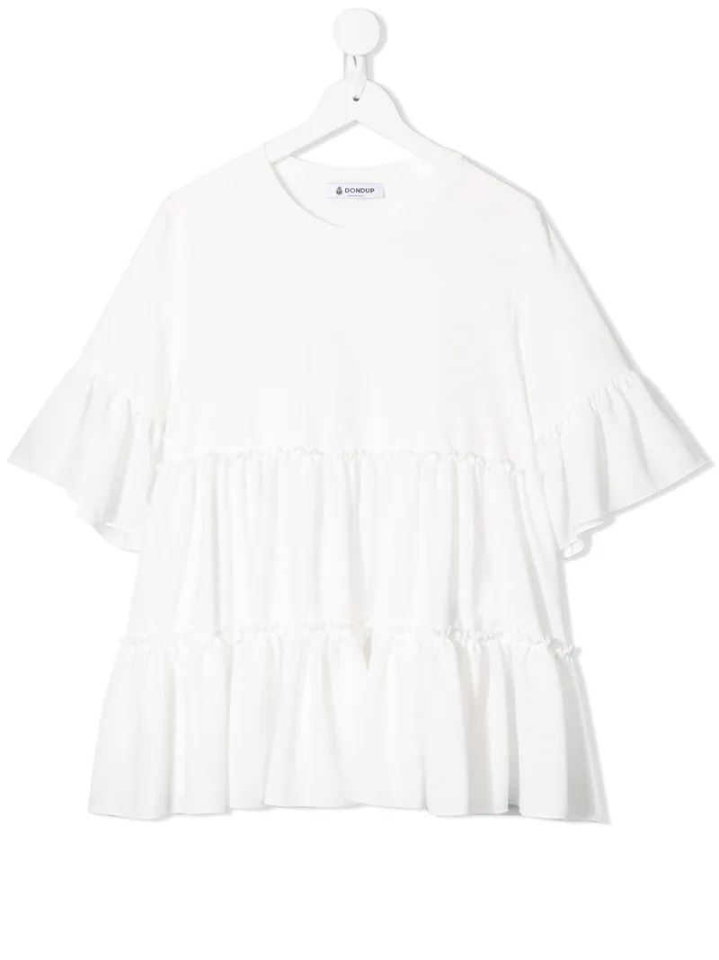 Dondup Kids блузка со сборками