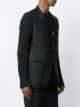 Rick Owens striped contrast-sleeve blazer