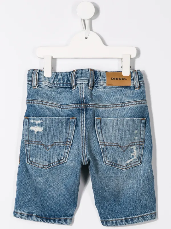 kids ripped jean shorts
