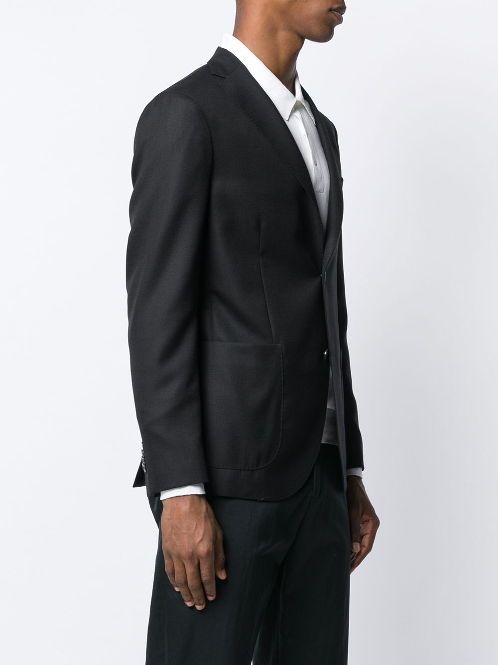 Shop Boglioli Classic Tailored Blazer In Black