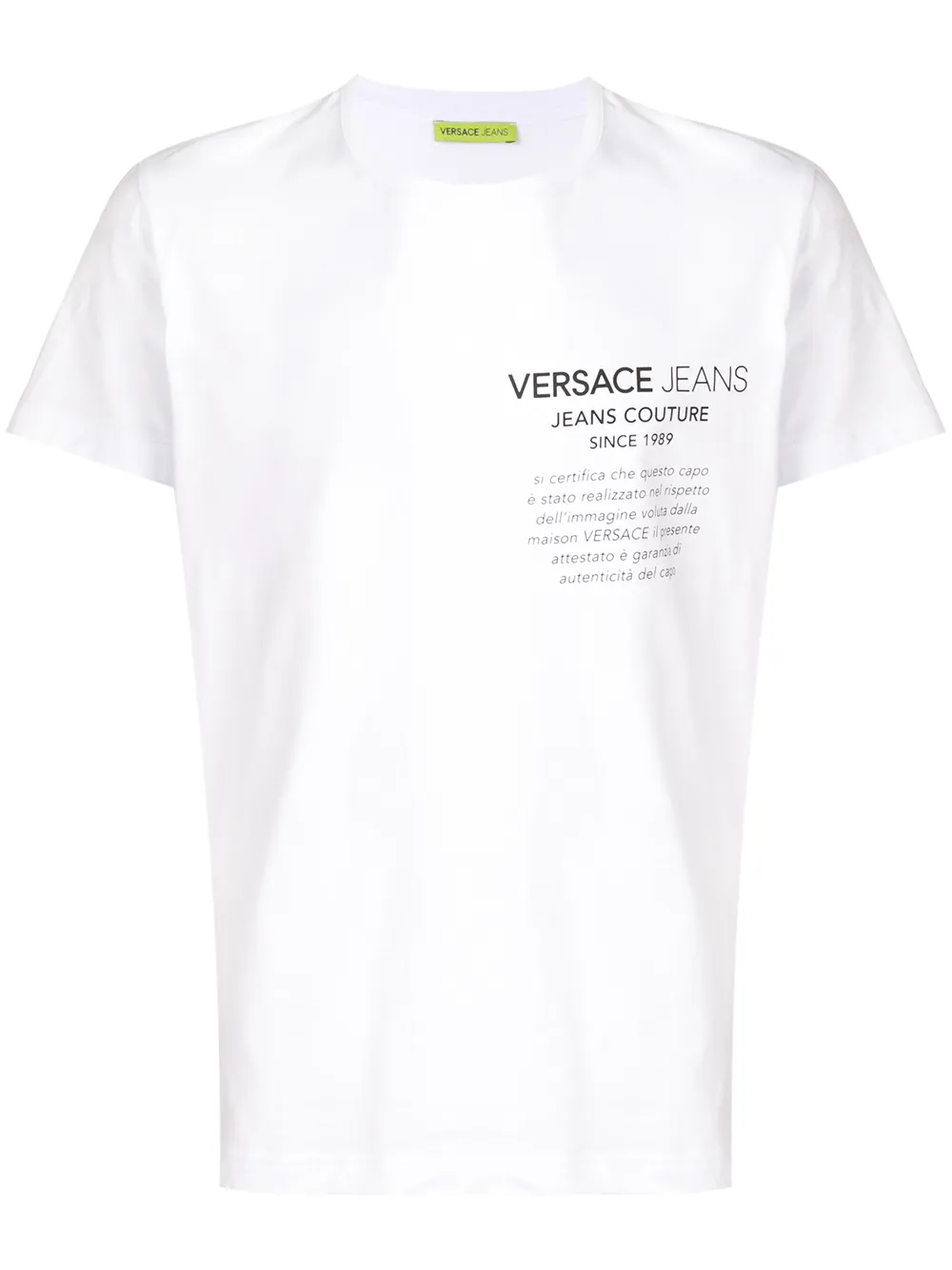 Versace Jeans Couture футболка с принтом логотипа Versace Jeans Couture футболка с принтом логотипа
