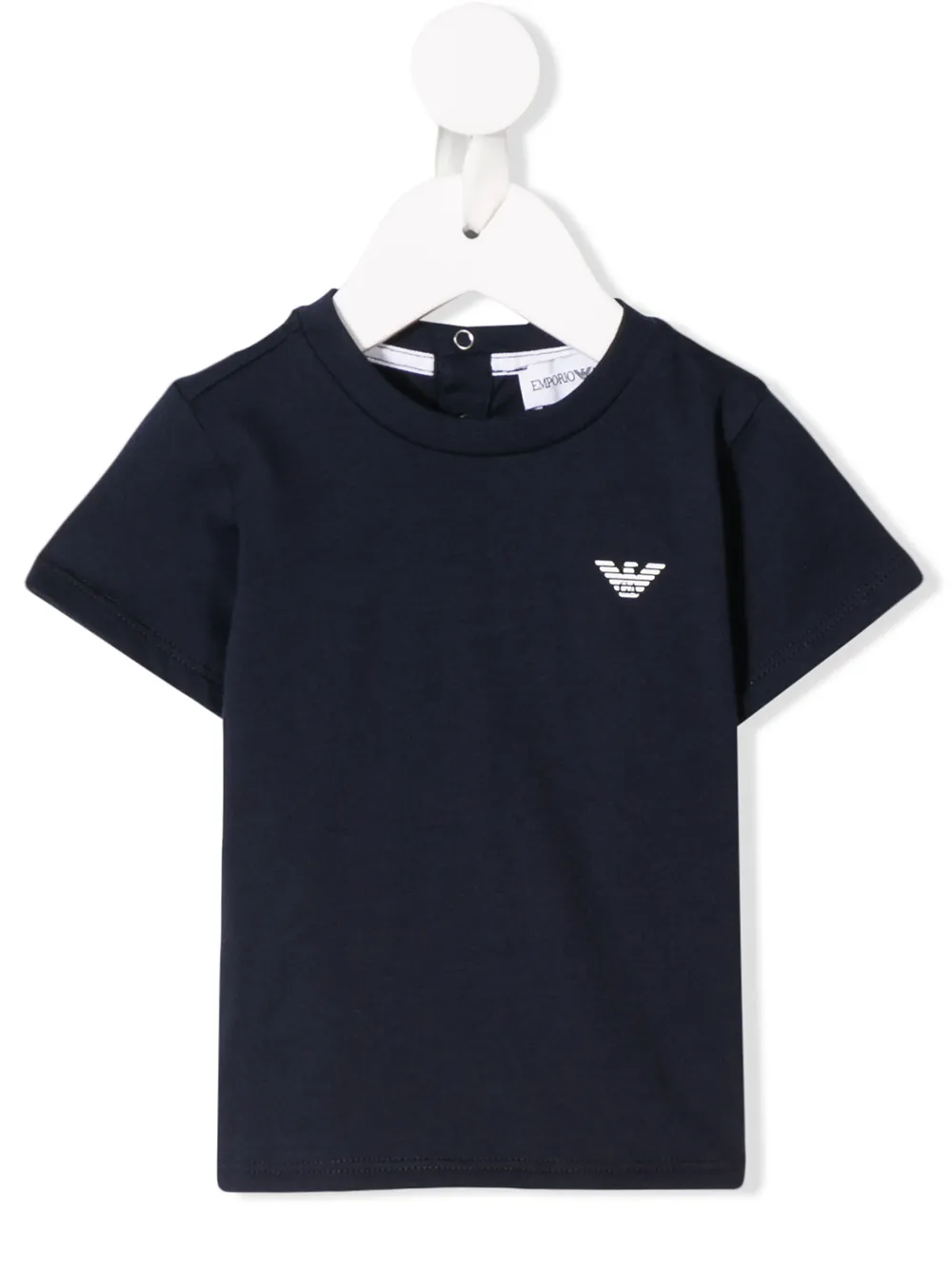 

Emporio Armani Kids playera con parche del logo - Azul