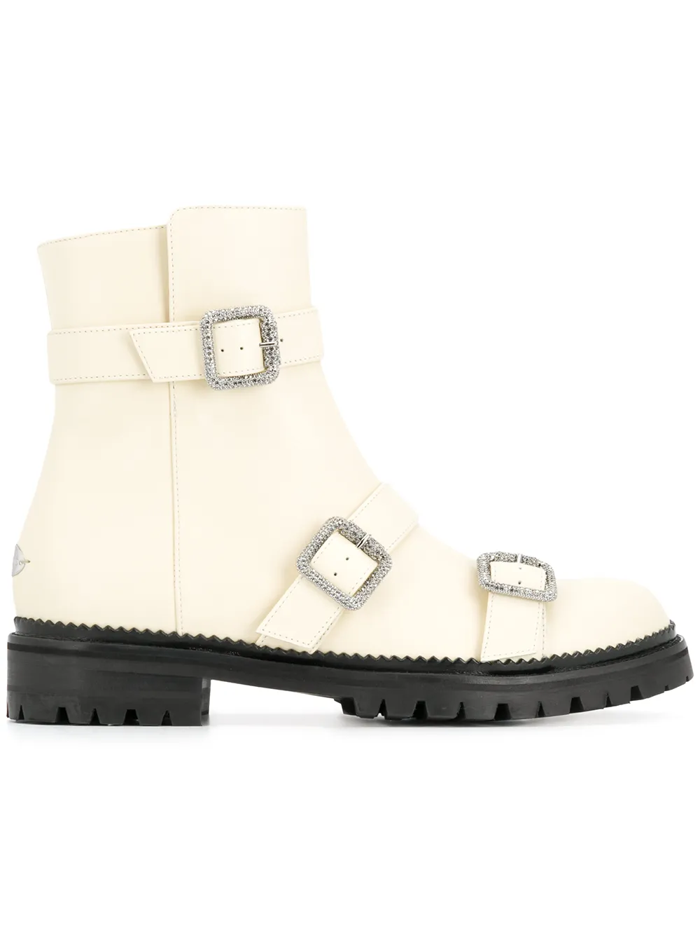 Jimmy Choo Flache 'Hank' Stiefel - Nude