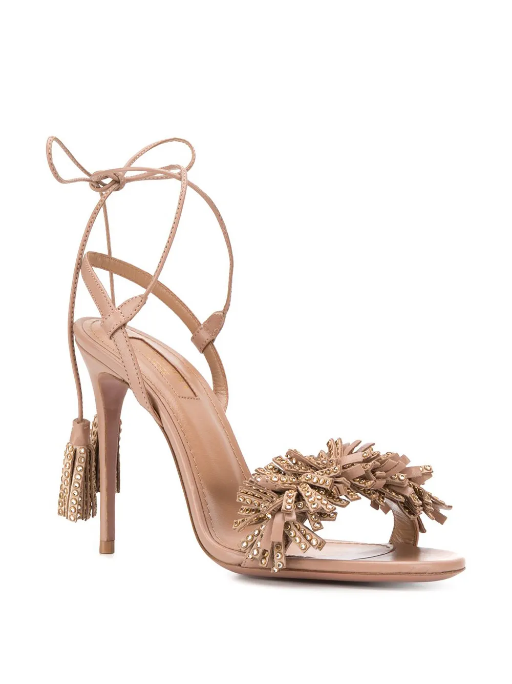 aquazzura wild crystal sandals