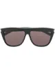 الصورة 1 من Saint Laurent Eyewear نظارة شمسية مزينة بحجر الراين