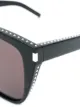 Saint Laurent Eyewear نظارة شمسية مزينة بحجر الراين