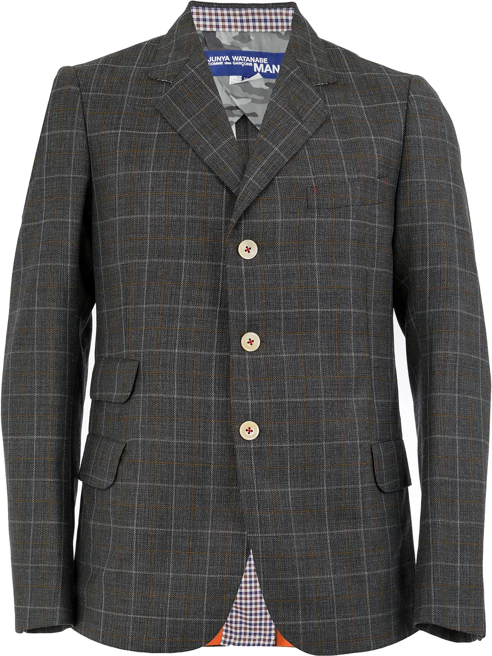 Junya Watanabe Tops JUNYA WATANABE MAN KARIERTES SAKKO - GRAU
