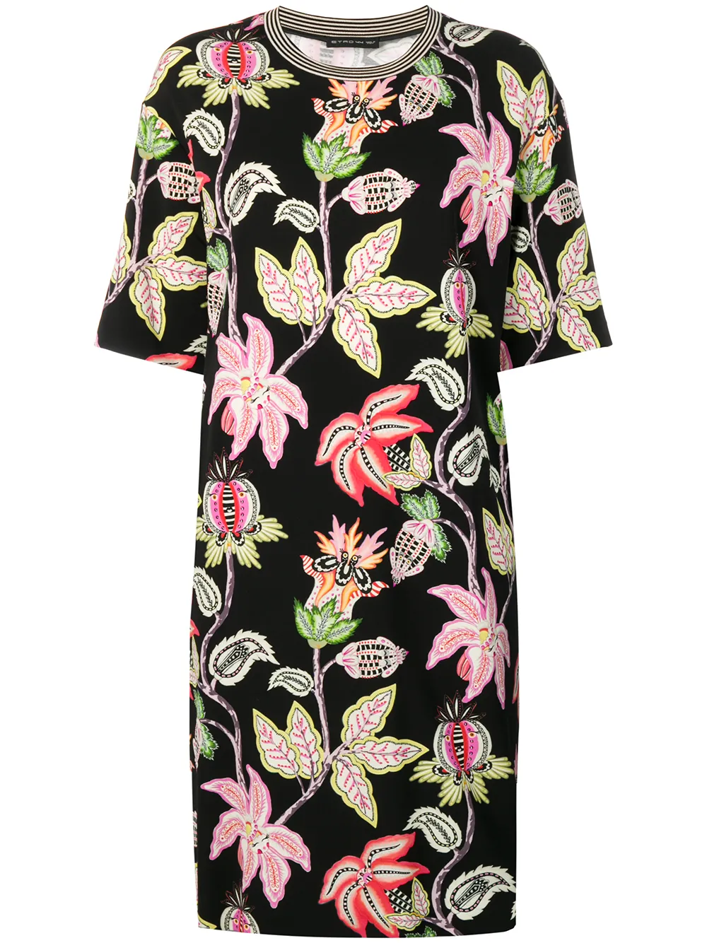 Etro Floral-print Shift Dress - Farfetch