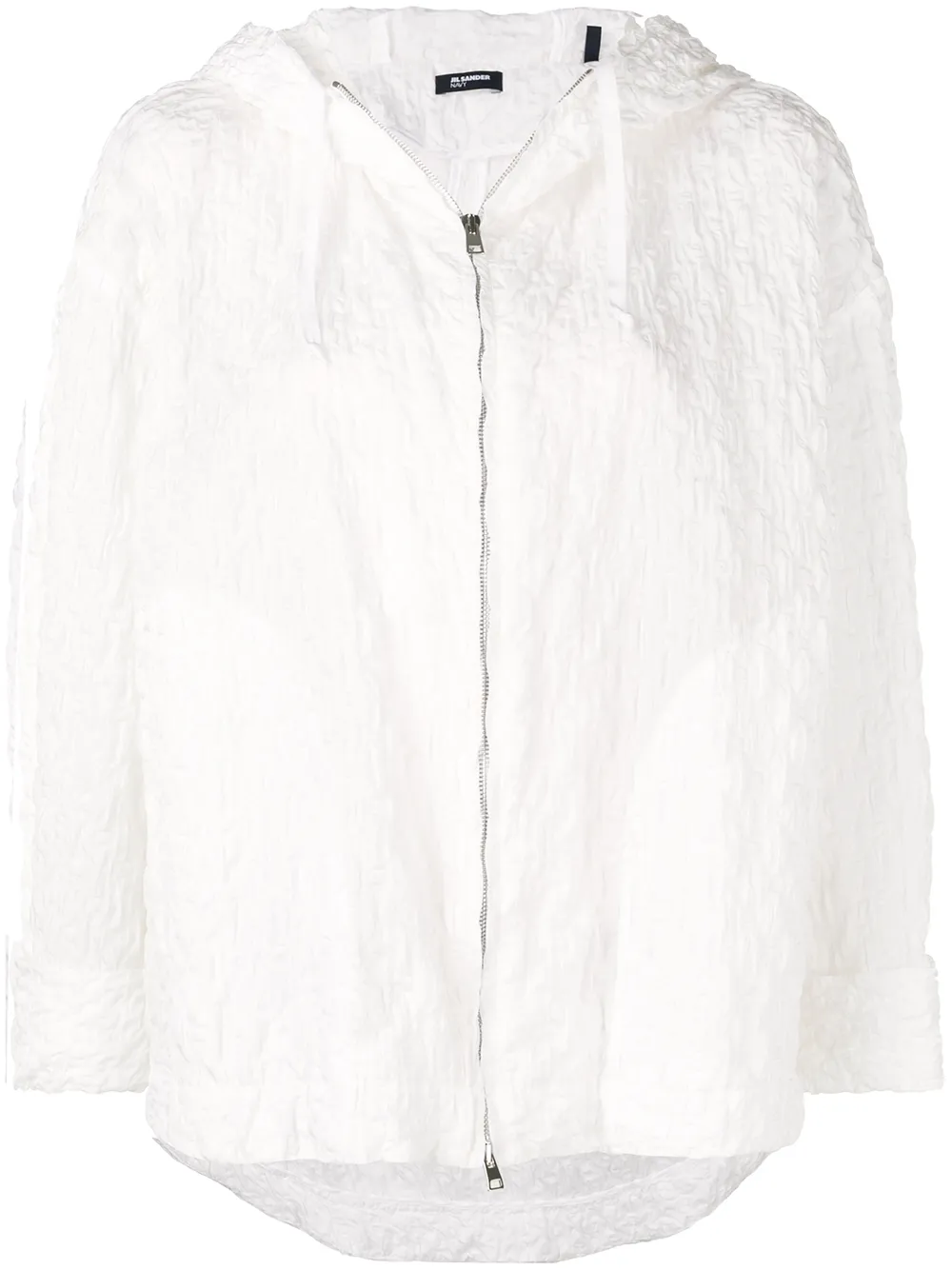 Jil Sander Navy плиссированная куртка на молнии