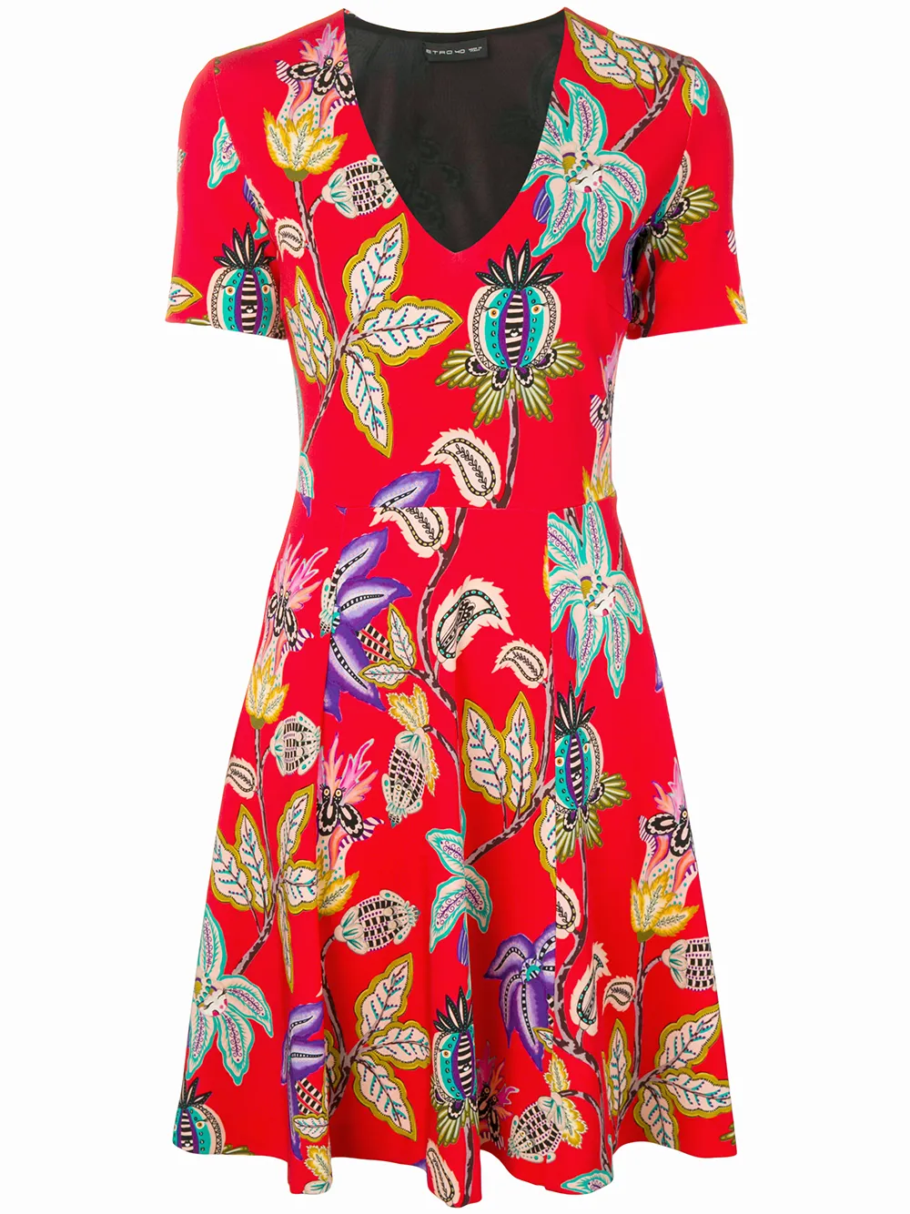 Etro Floral Print Skater Dress - Farfetch