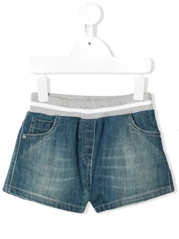 denim shorts stretchy waist