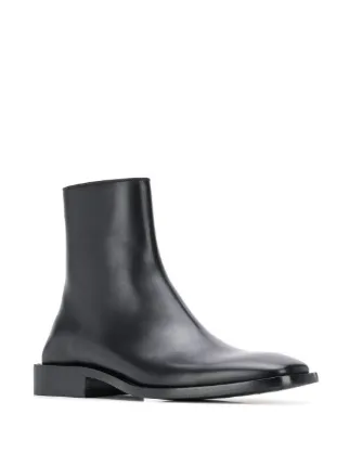 balenciaga square toe boots mens