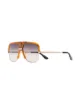 Image 2 of Gucci Eyewear orange gradient lense aviator sunglasses