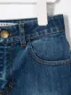 Philosophy Di Lorenzo Serafini Kids شورت جينز بطبعة خلفية