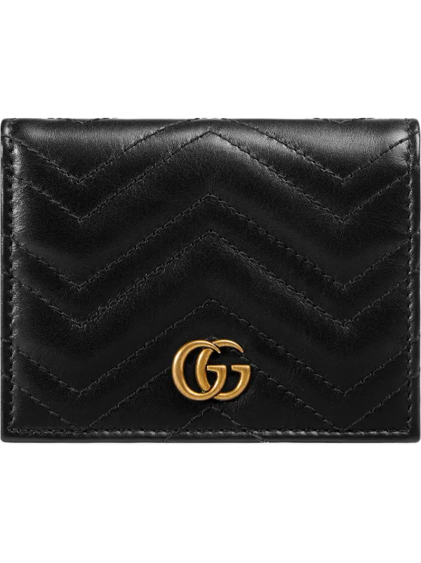 Gucci black GG Marmont card case for 