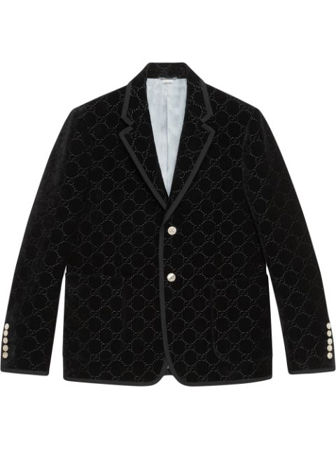 Gucci Palma GG velvet jacket