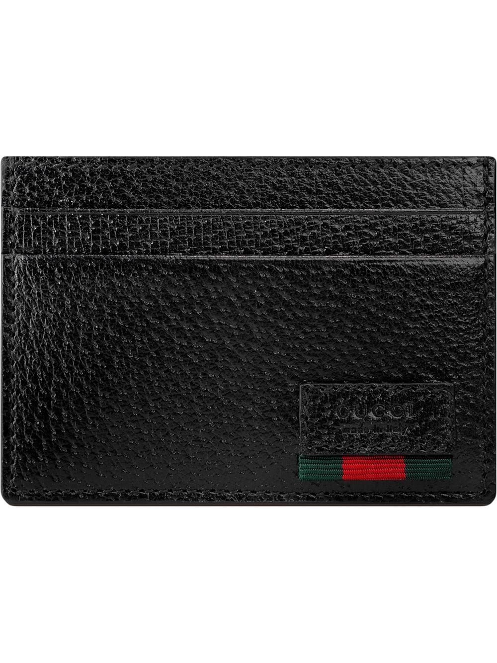 Gucci Leather Money Clip With Web Ss20 