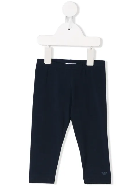 Emporio Armani Kids بنطال لاصق بشعار