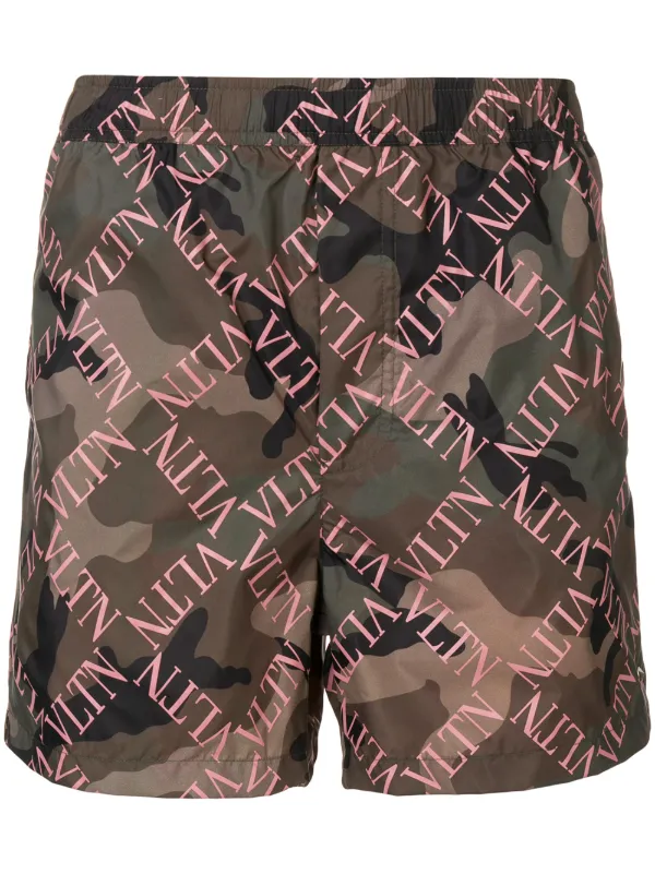 valentino swim shorts camo