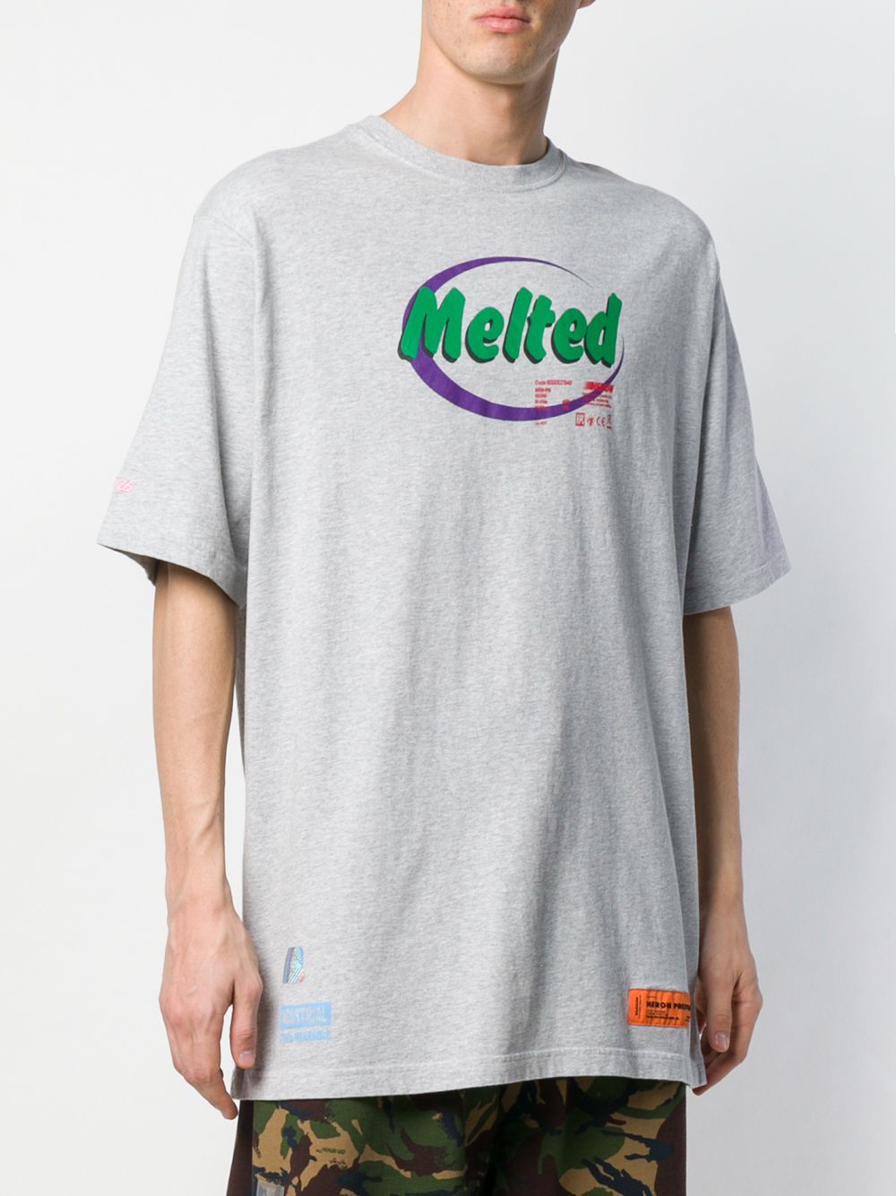 фото Heron Preston футболка с принтом 'Melted'