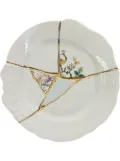 Seletti crack detail plate - White