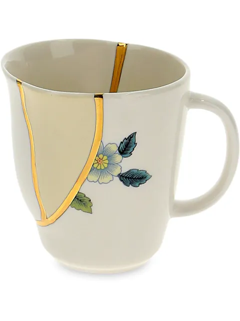 Seletti Mok met gebarsten detail