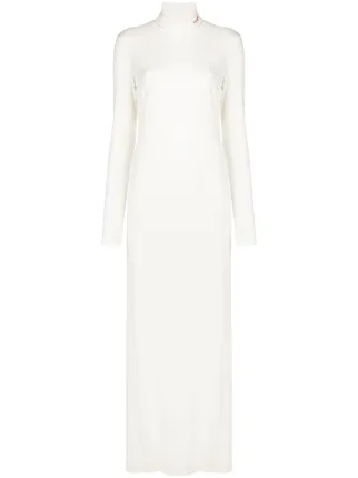 white maxi sweater dress