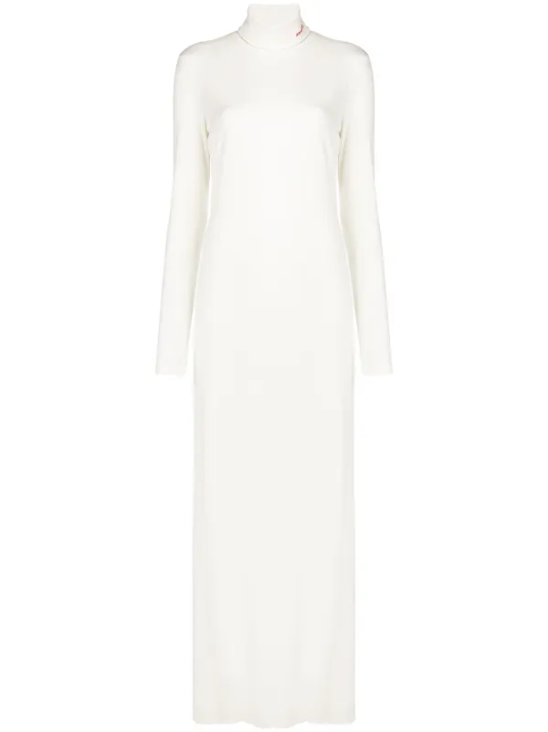 white maxi sweater dress