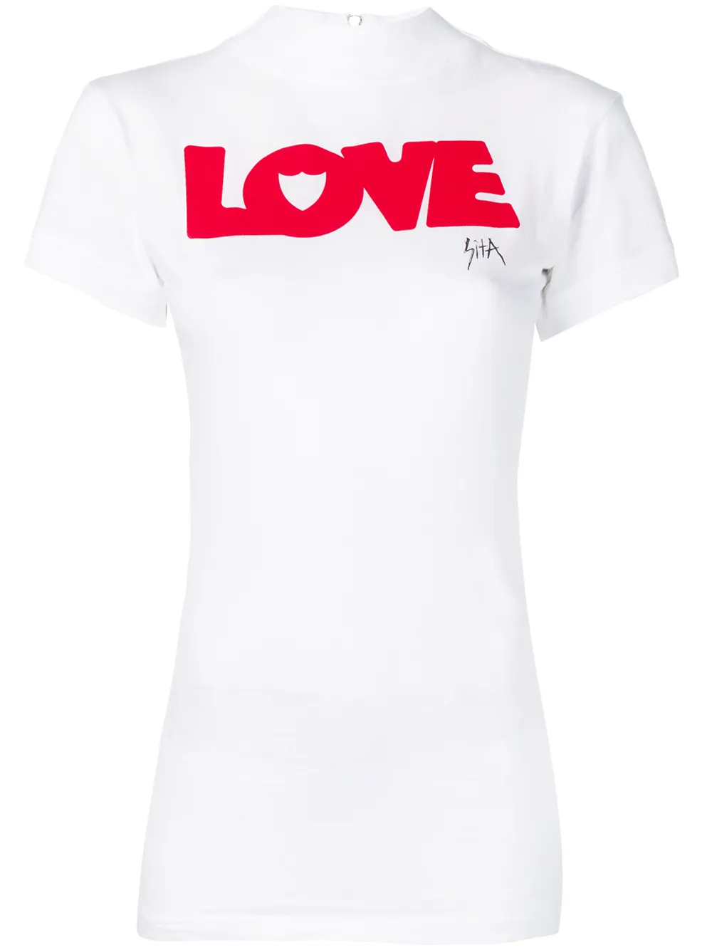 Htc Los Angeles T-shirts HTC LOS ANGELES T-SHIRT MIT "LOVE"-PRINT - WEIß