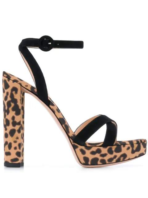 gianvito rossi leopard sandals