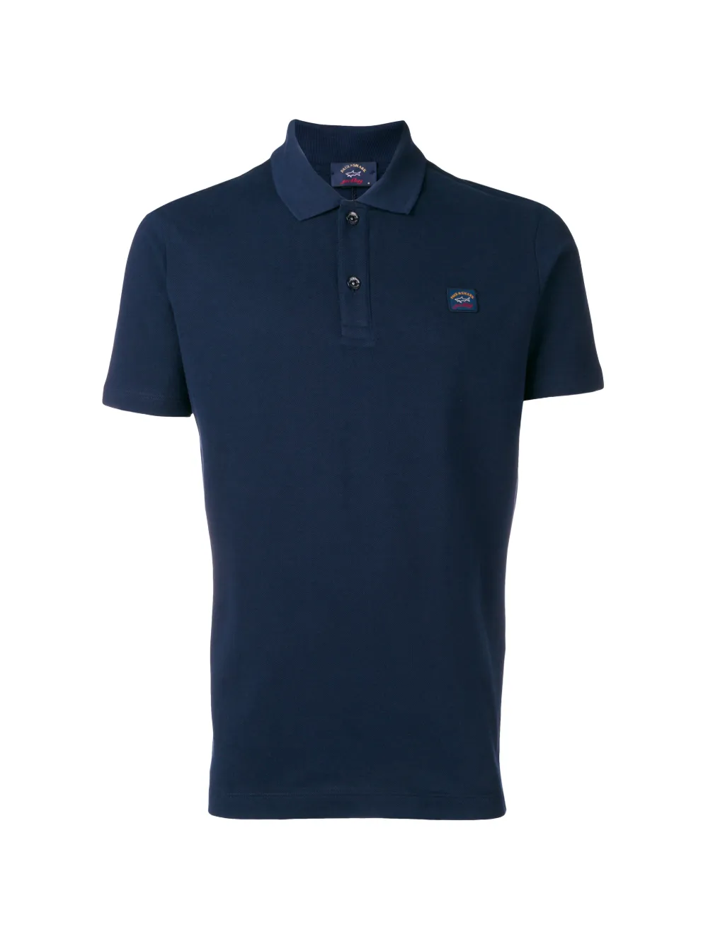 Paul & Shark Logo Patch Polo Shirt In Blue