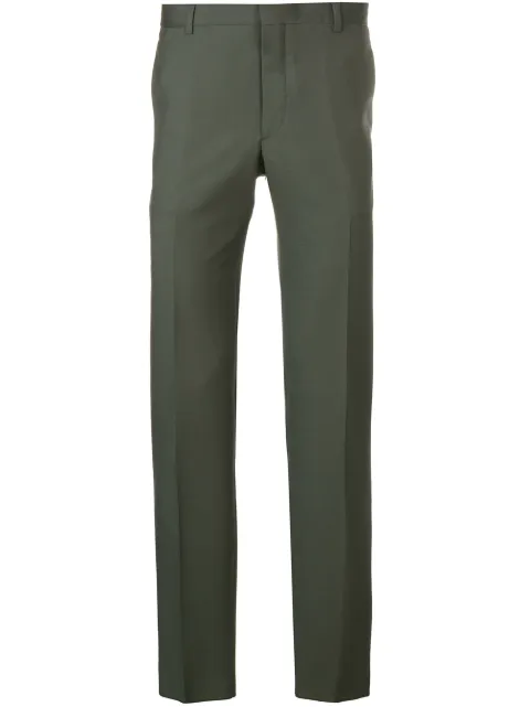 Prada Tailored Trousers In Green